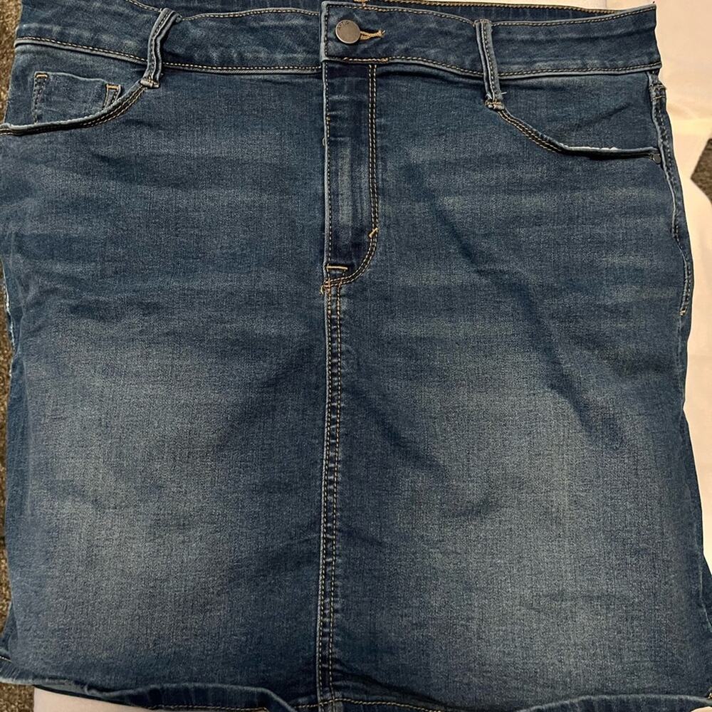Women’s Apt 9 Stretch Denim Jean Skirt plus size 16